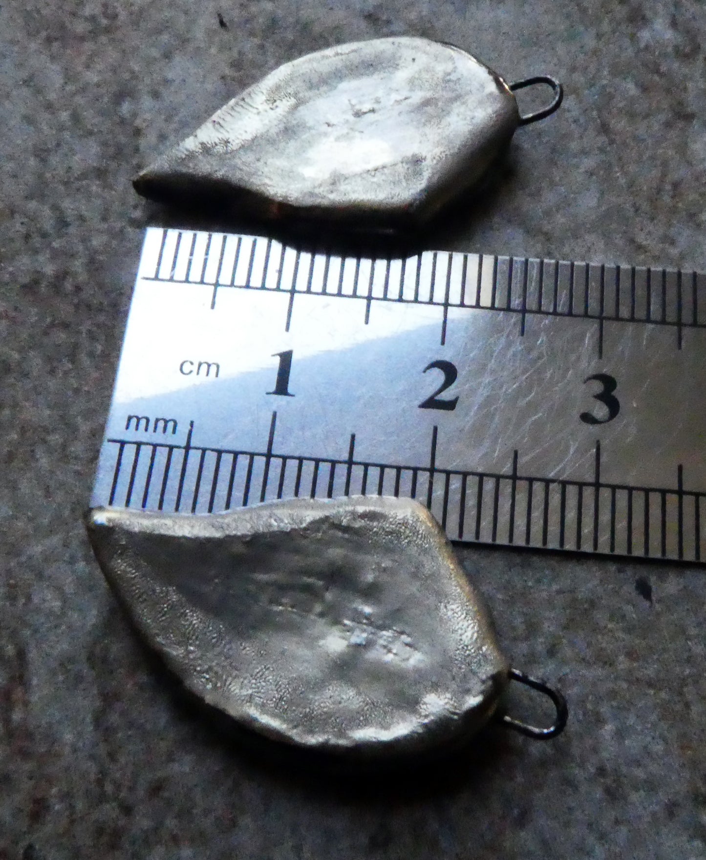 Ceramic Lustrous Nautilus Wing Charms #2