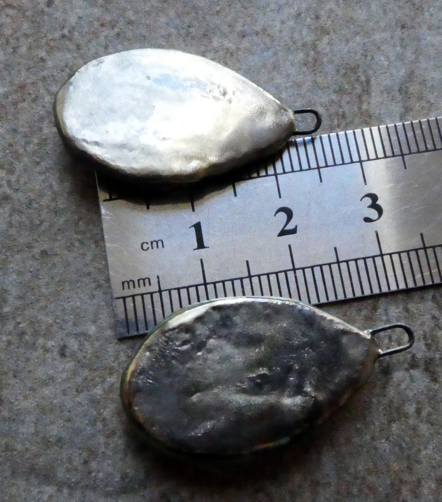 Ceramic Lichen Slice Charms - Mixed Melon