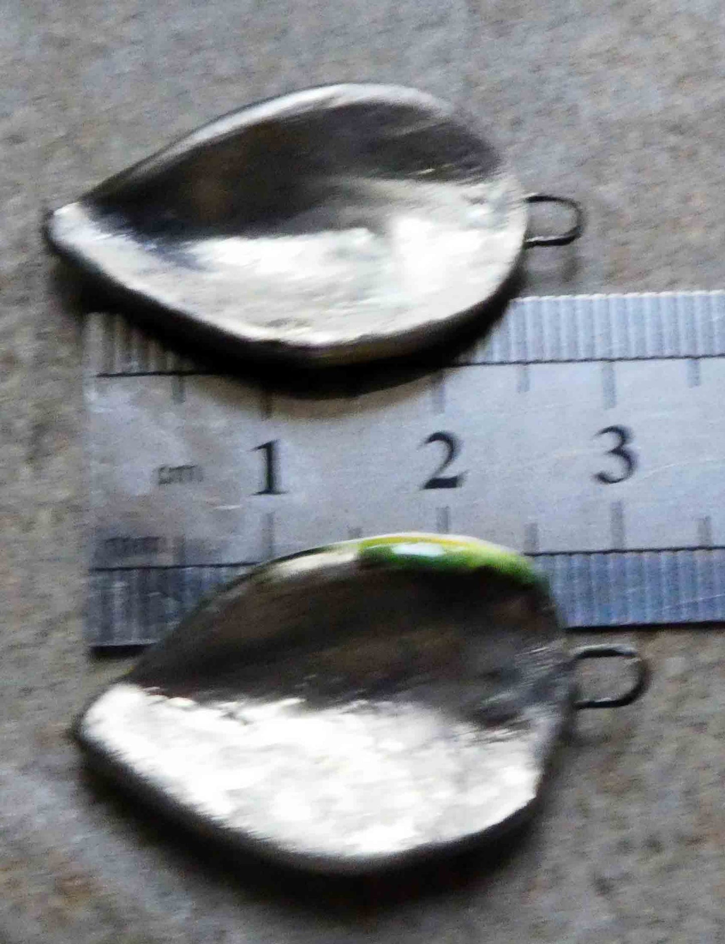 Ceramic Super Slim Spring Leaf Earring Charms #19