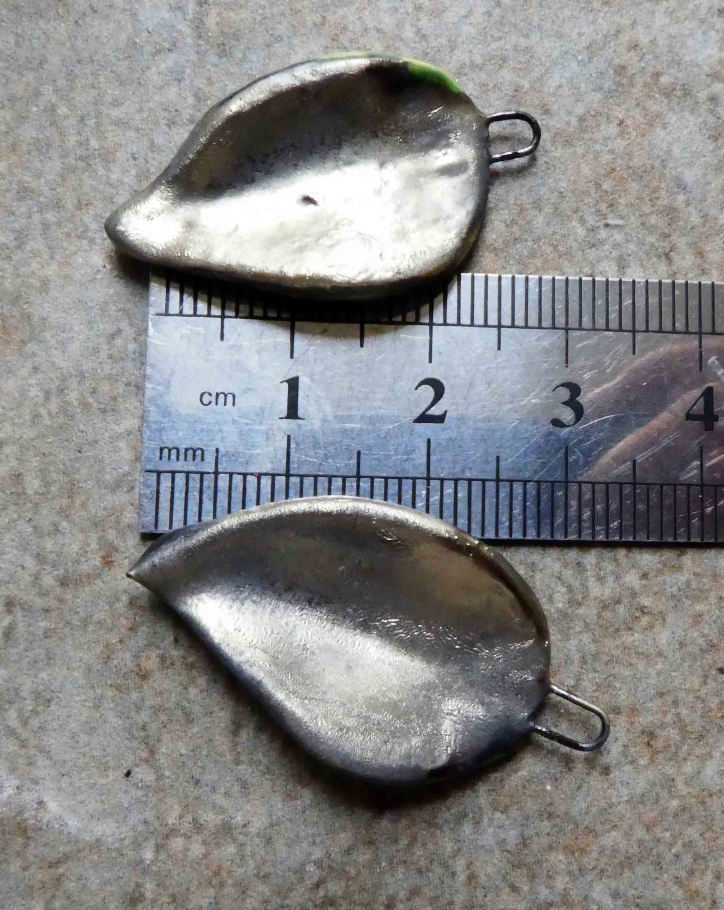 Ceramic Super Slim Spring Leaf Earring Charms #21