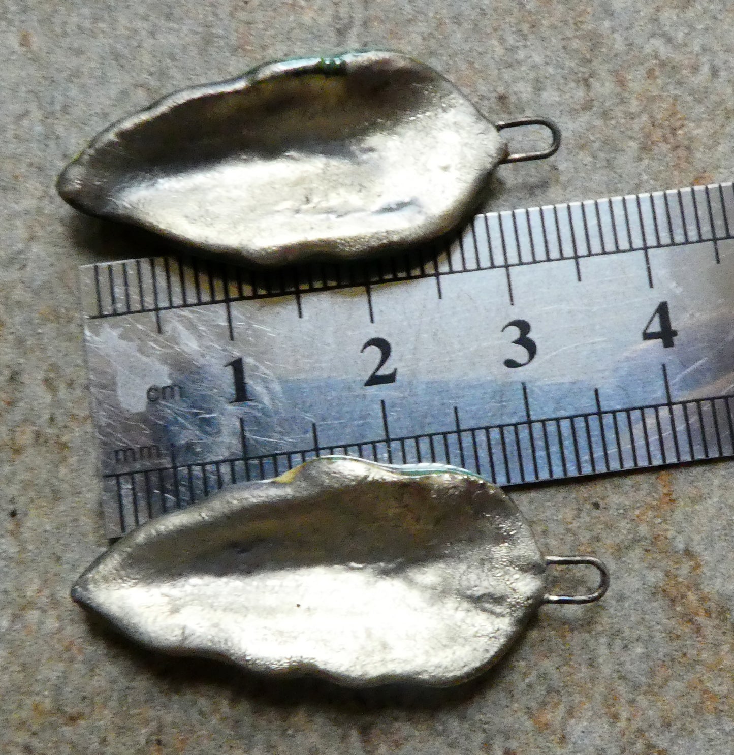 Ceramic Super Slim Spring Leaf Earring Charms #25