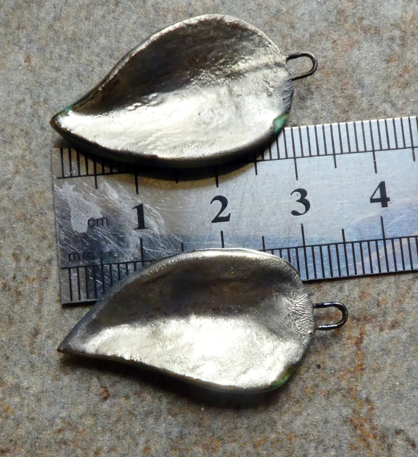 Ceramic Super Slim Spring Leaf Earring Charms #27