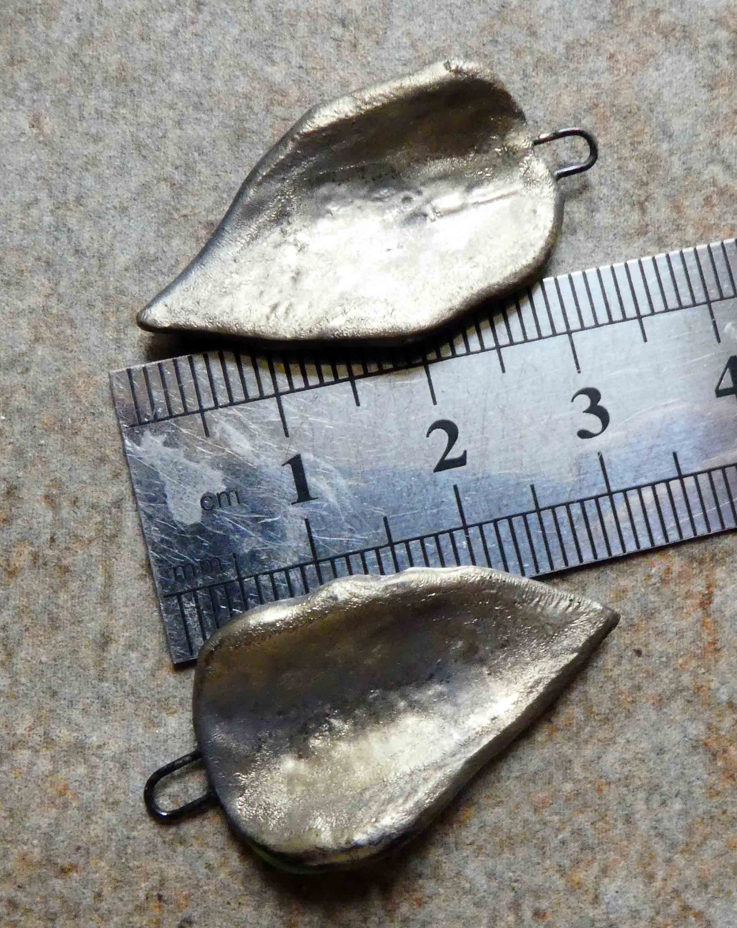 Ceramic Super Slim Spring Leaf Earring Charms #28