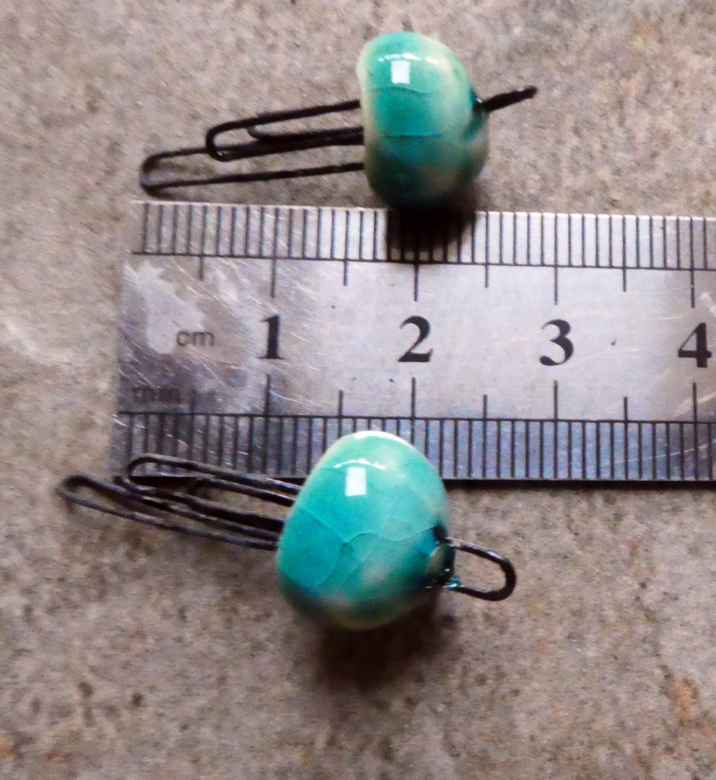 Ceramic Jellyfish Earring Connectors - Jurassic