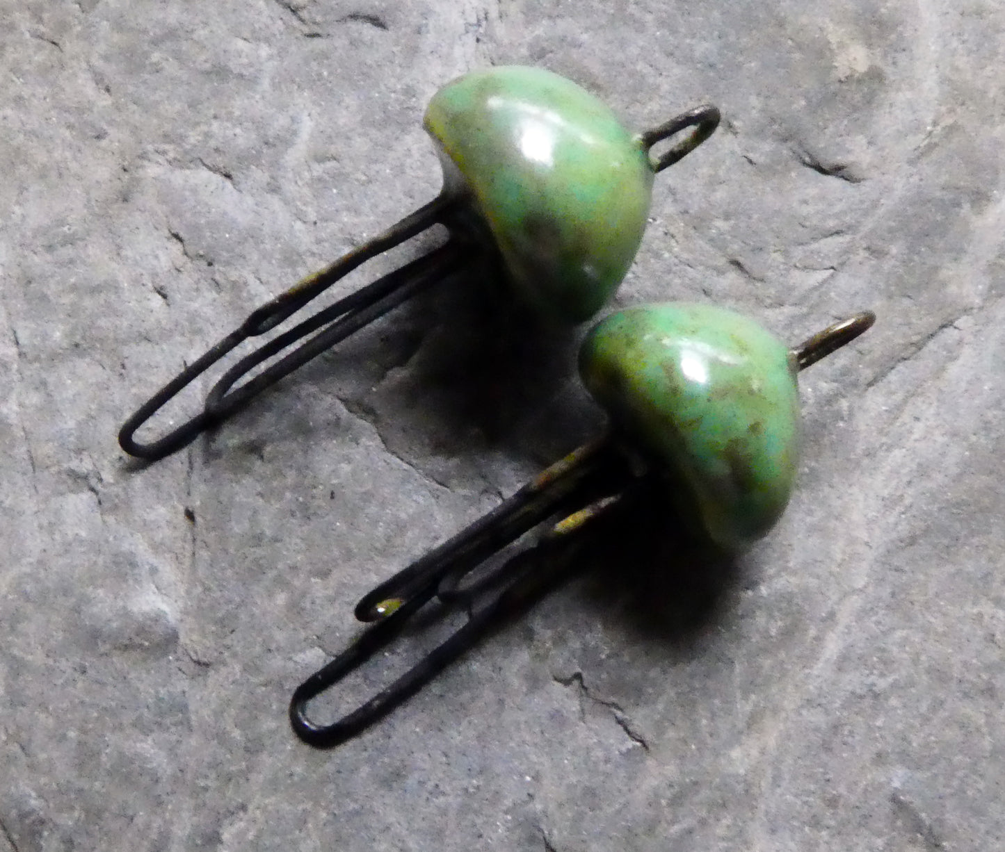 Ceramic Jellyfish Earring Connectors - Supernova