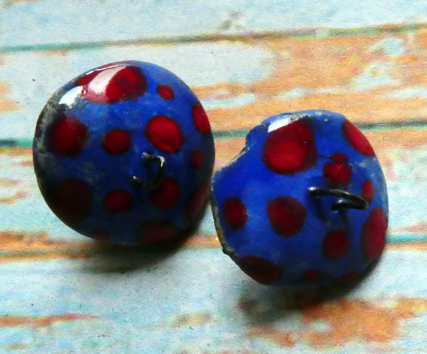 Ceramic Toadstool Earring Charms #3