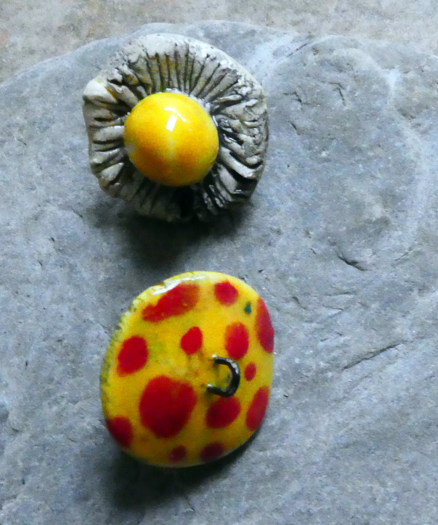 Ceramic Toadstool Earring Charms #4
