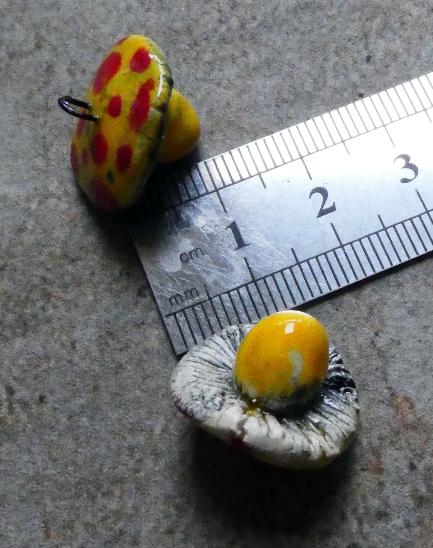 Ceramic Toadstool Earring Charms #4