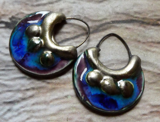 Ceramic Circular Granule Charms - Royal Fantasy