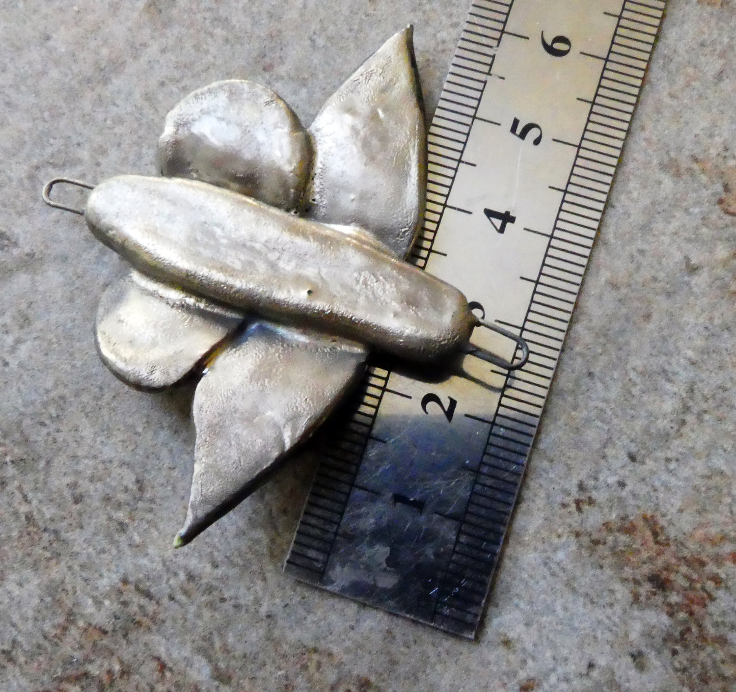 Ceramic Moth Necklace Connector #2