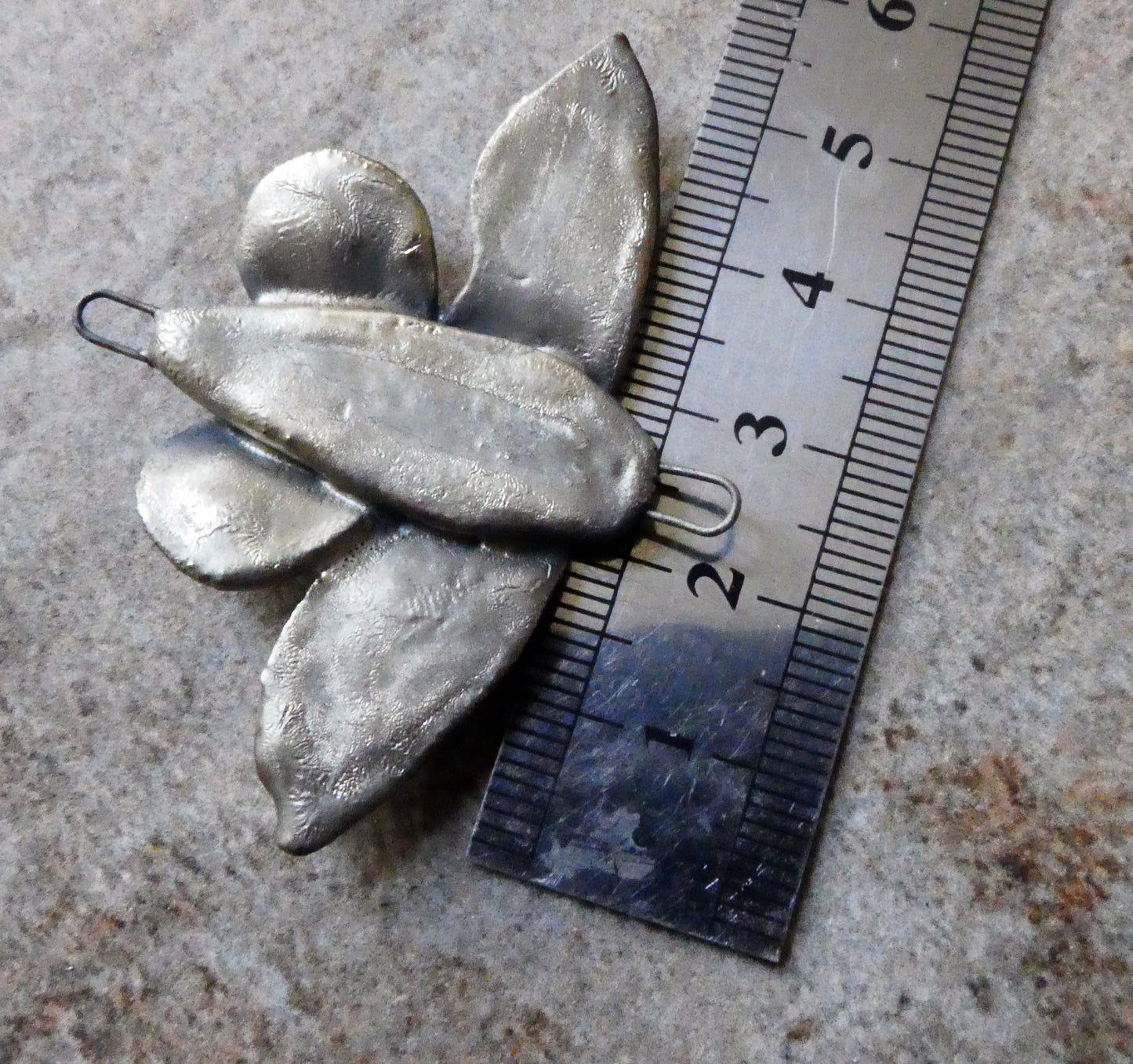 Ceramic Moth Necklace Connector #3