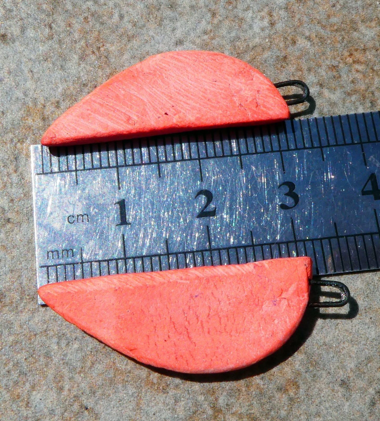 Ceramic Inky Face Earring Charms #1