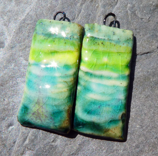 Ceramic Layered Mixed Glaze Charms #2