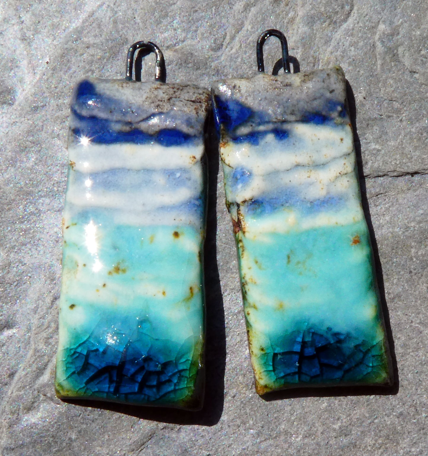 Ceramic Layered Mixed Glaze Charms #3