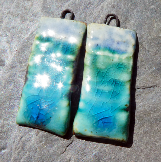 Ceramic Layered Mixed Glaze Charms #4