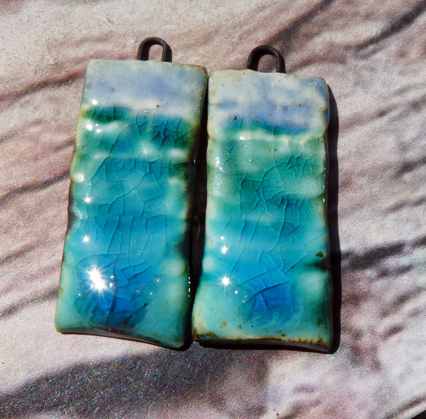 Ceramic Layered Mixed Glaze Charms #4