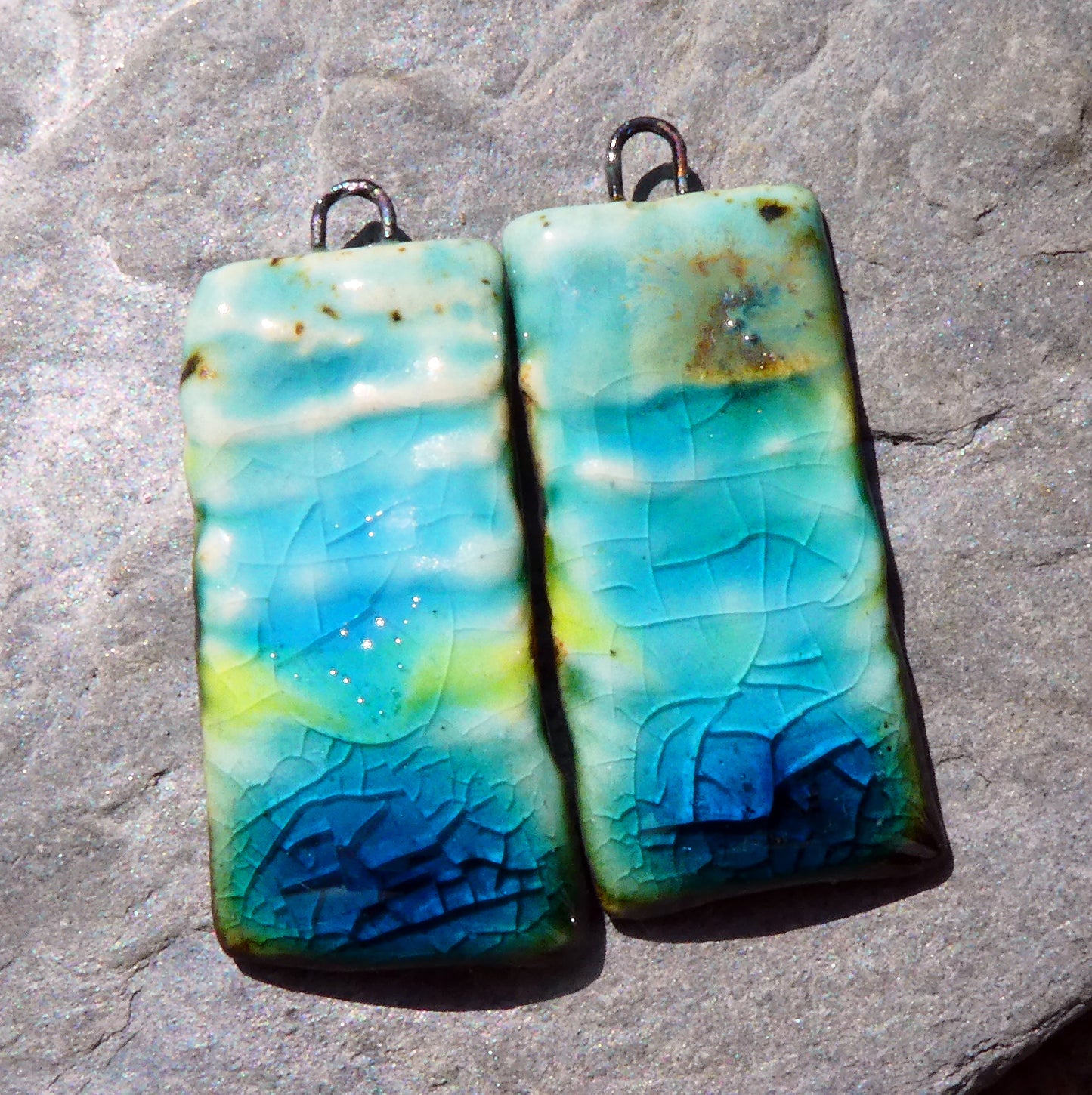 Ceramic Layered Mixed Glaze Charms #5