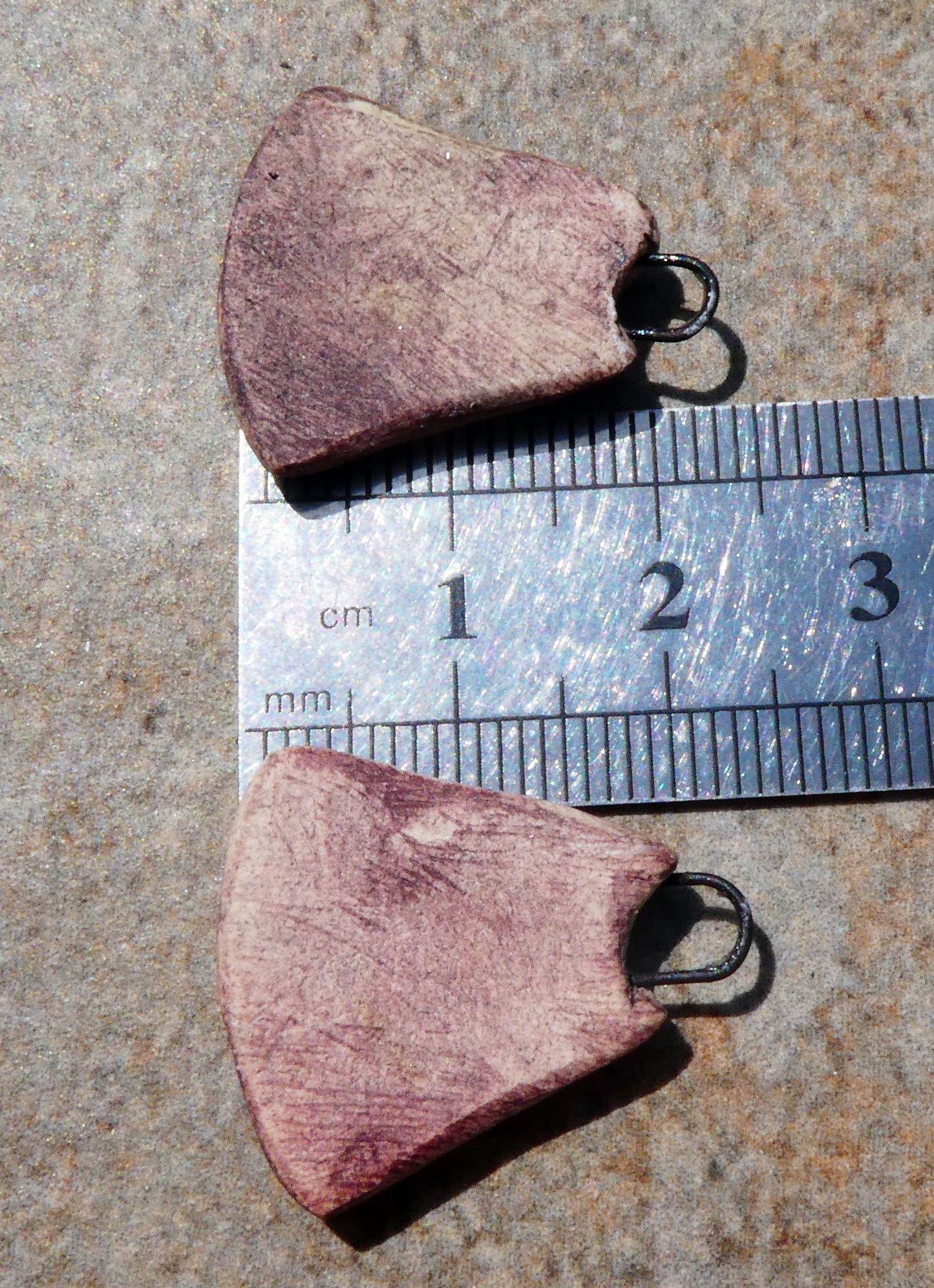 Ceramic Rustic Glassy Earring Charms
