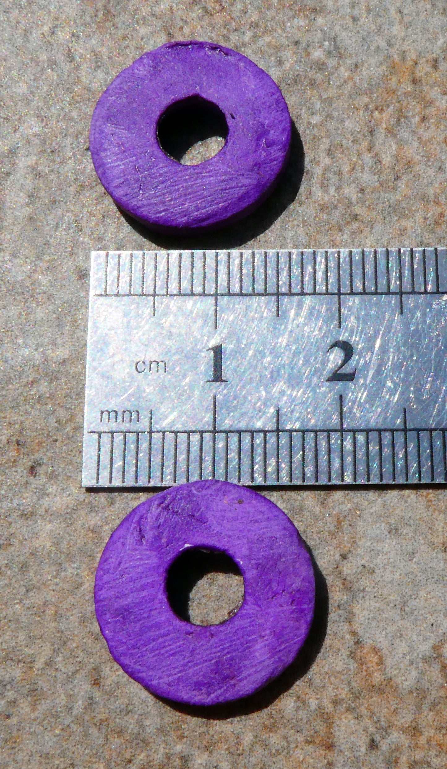 Ceramic Inky Little Disc Earring Charms #2