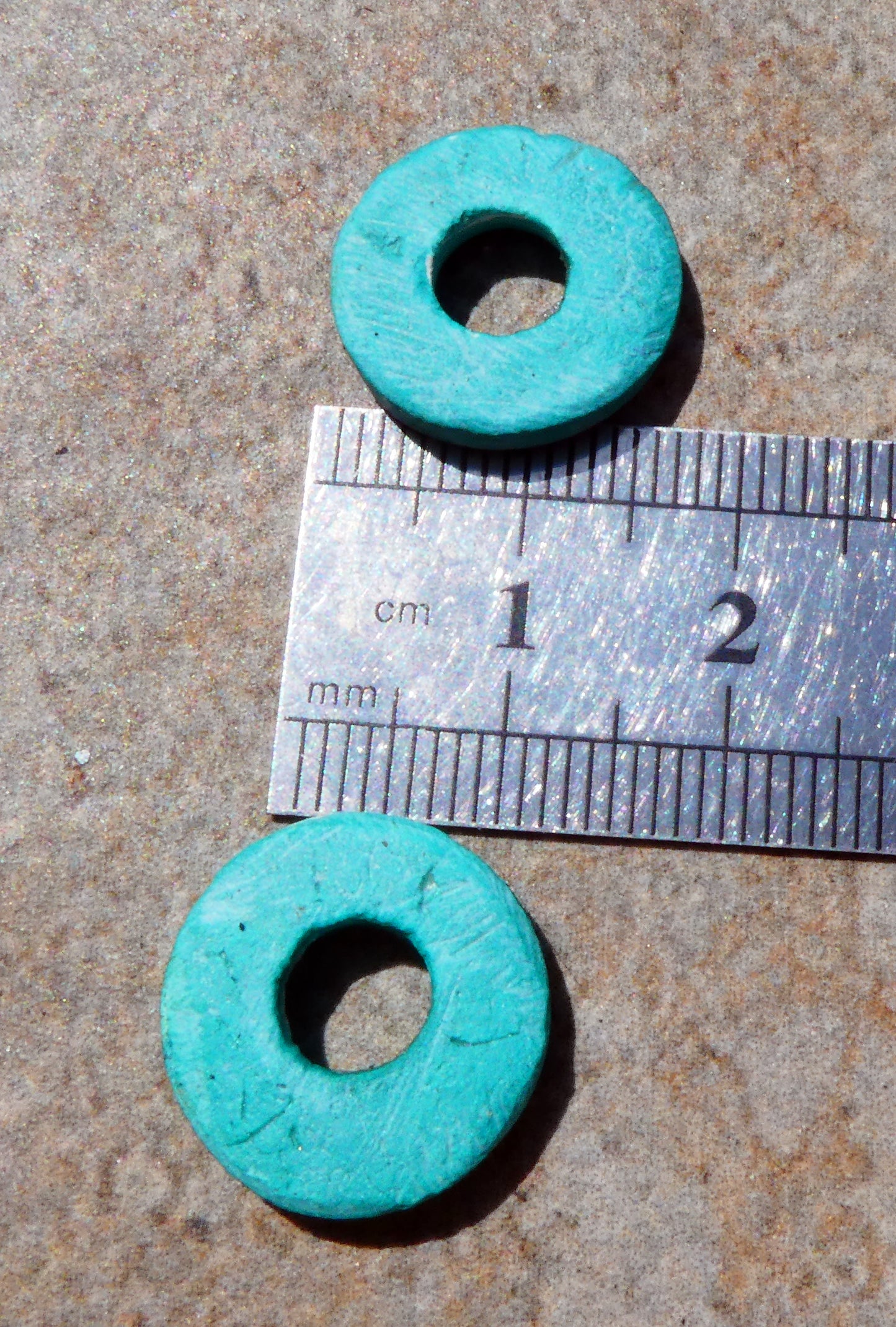 Ceramic Inky Little Disc Earring Charms #3
