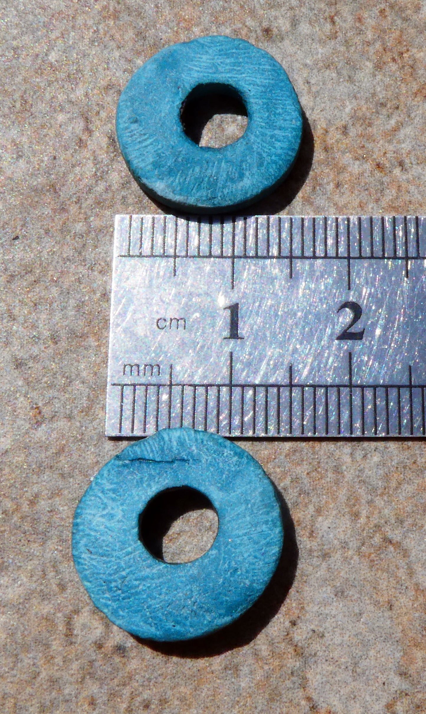 Ceramic Inky Little Disc Earring Charms #4