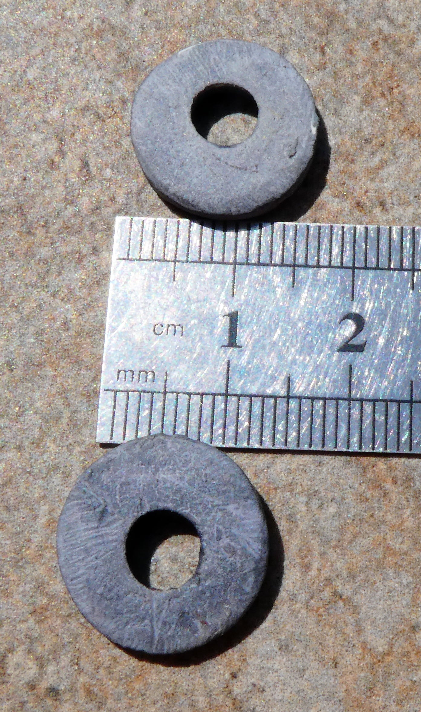 Ceramic Inky Little Disc Earring Charms #5