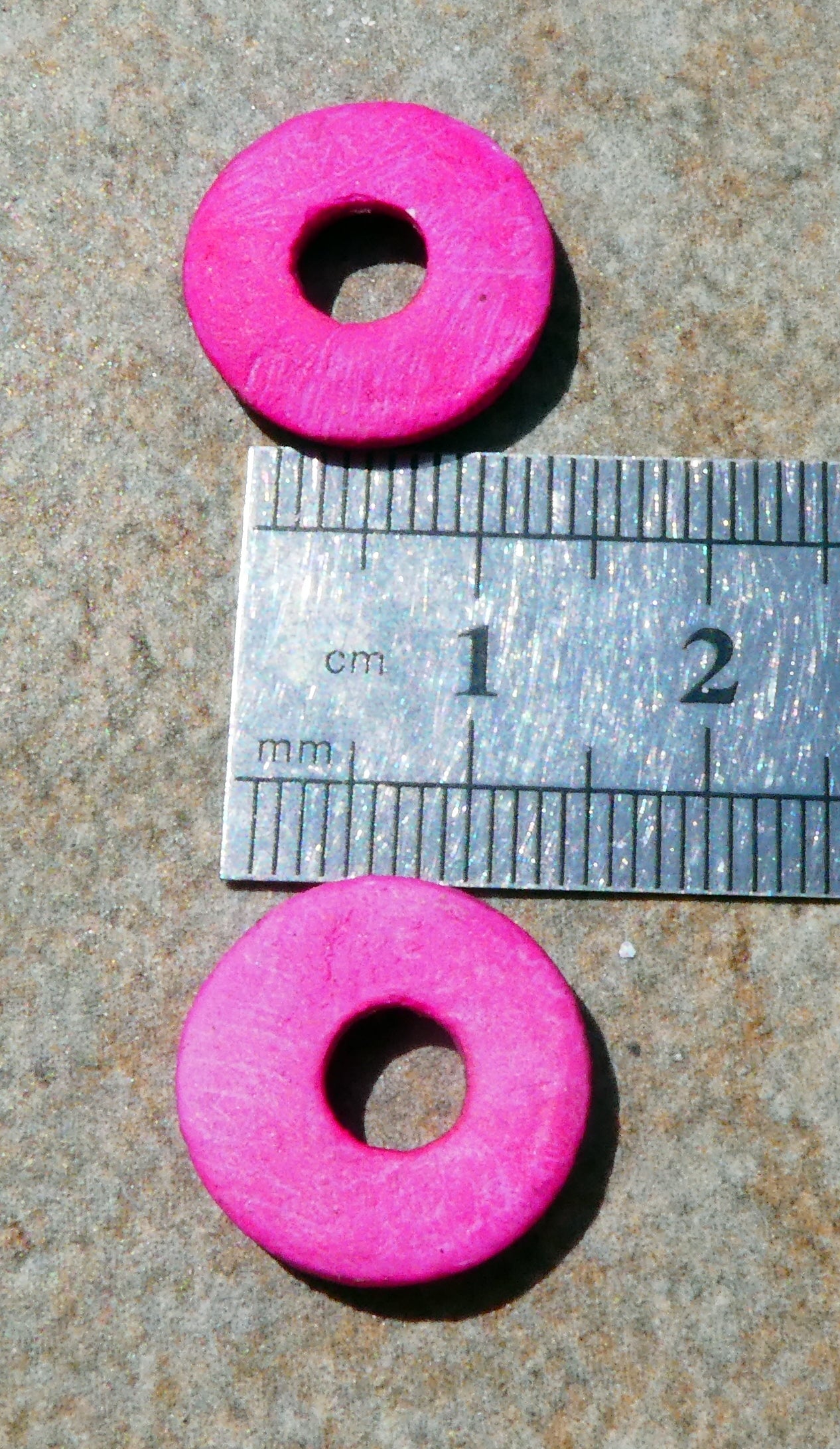 Ceramic Inky Little Disc Earring Charms #6