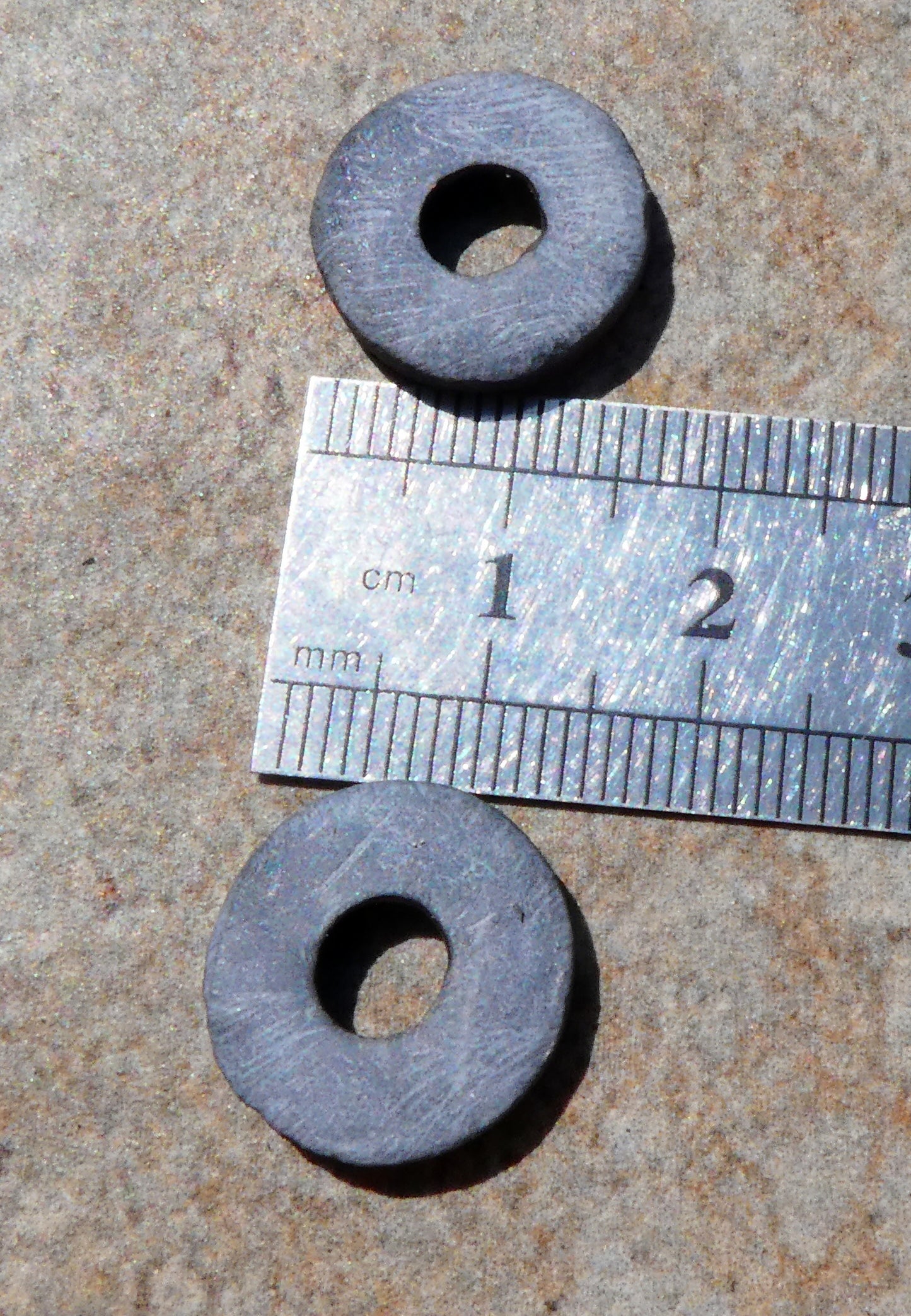 Ceramic Inky Little Disc Earring Charms #7