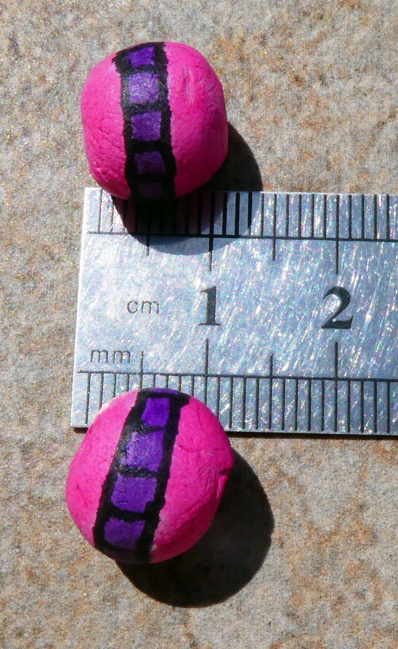Ceramic Inky Bead Earring Charms #1