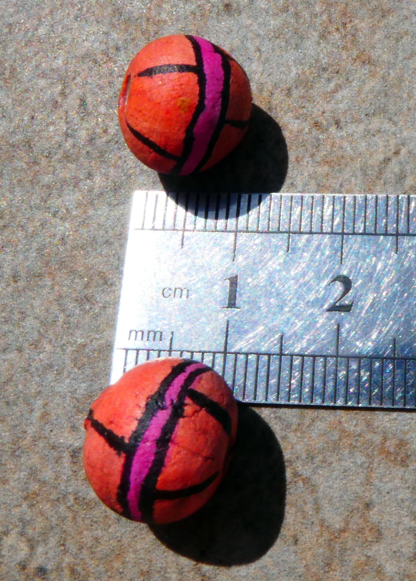 Ceramic Inky Bead Earring Charms #3