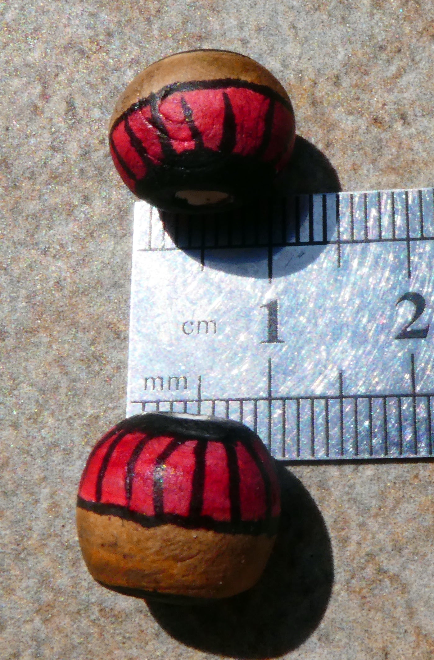 Ceramic Inky Bead Earring Charms #4