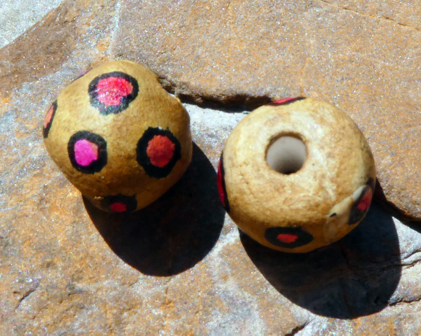 Ceramic Inky Bead Earring Charms #5