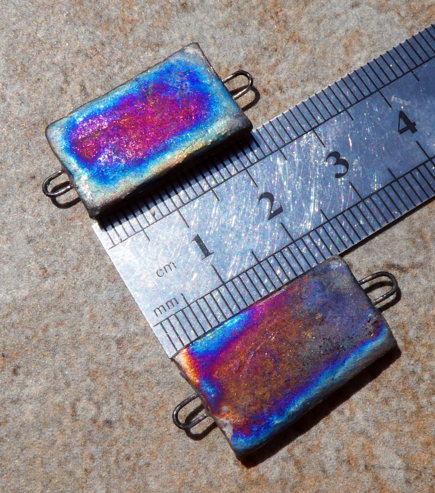 Ceramic Japanese Art Earring Connectors - #10