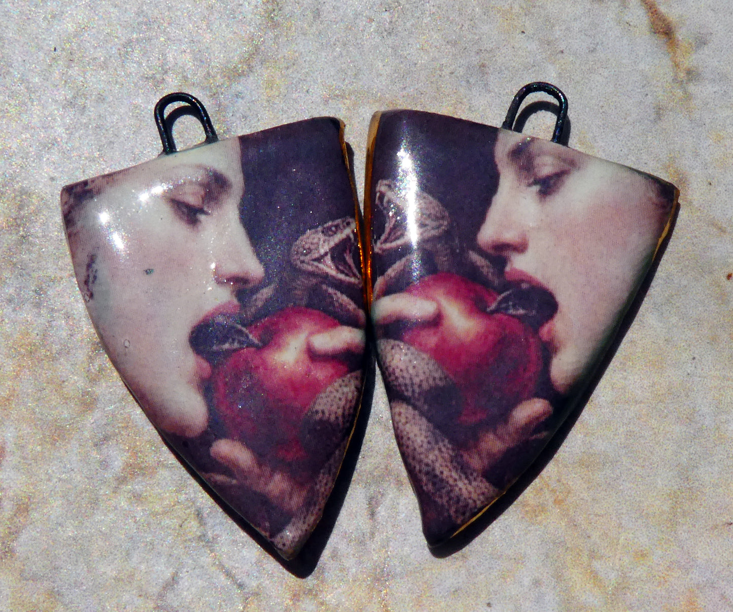 Ceramic Eve Spear Earring Charms