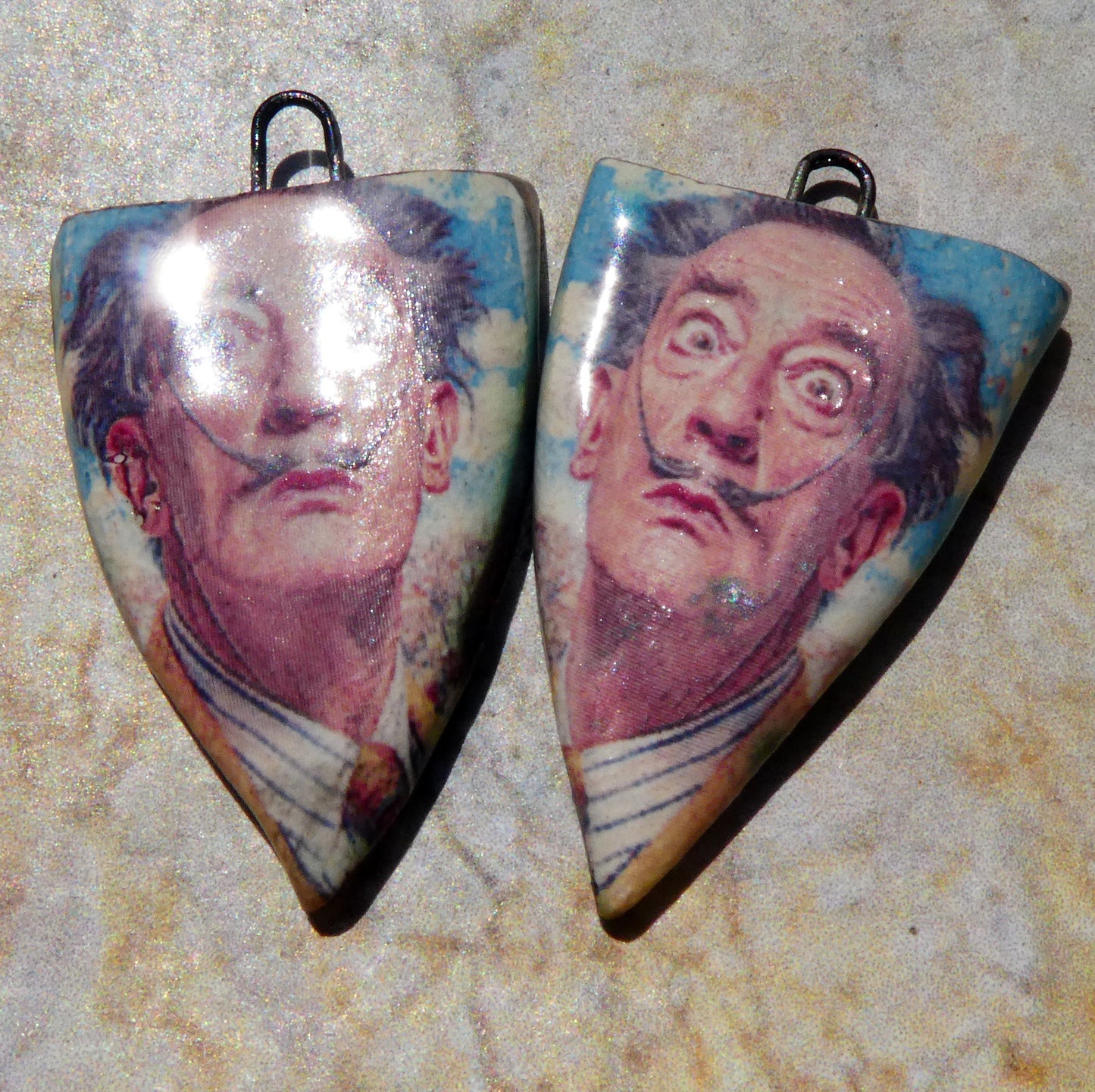 Ceramic Dali Spear Earring Charms