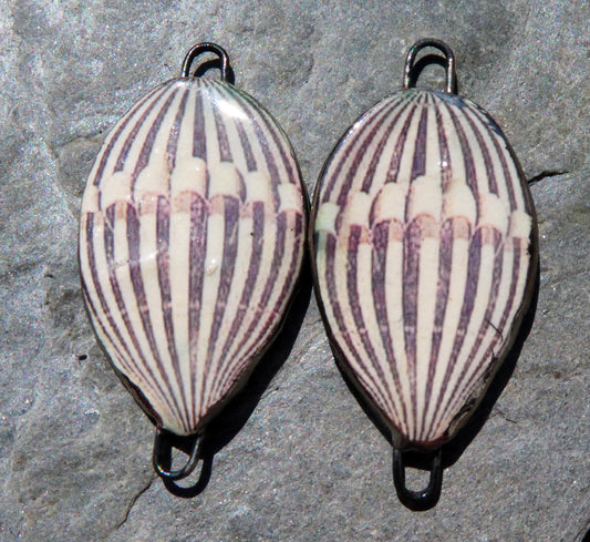 Ceramic Vintage Hot Air Balloon Decal Connectors #3