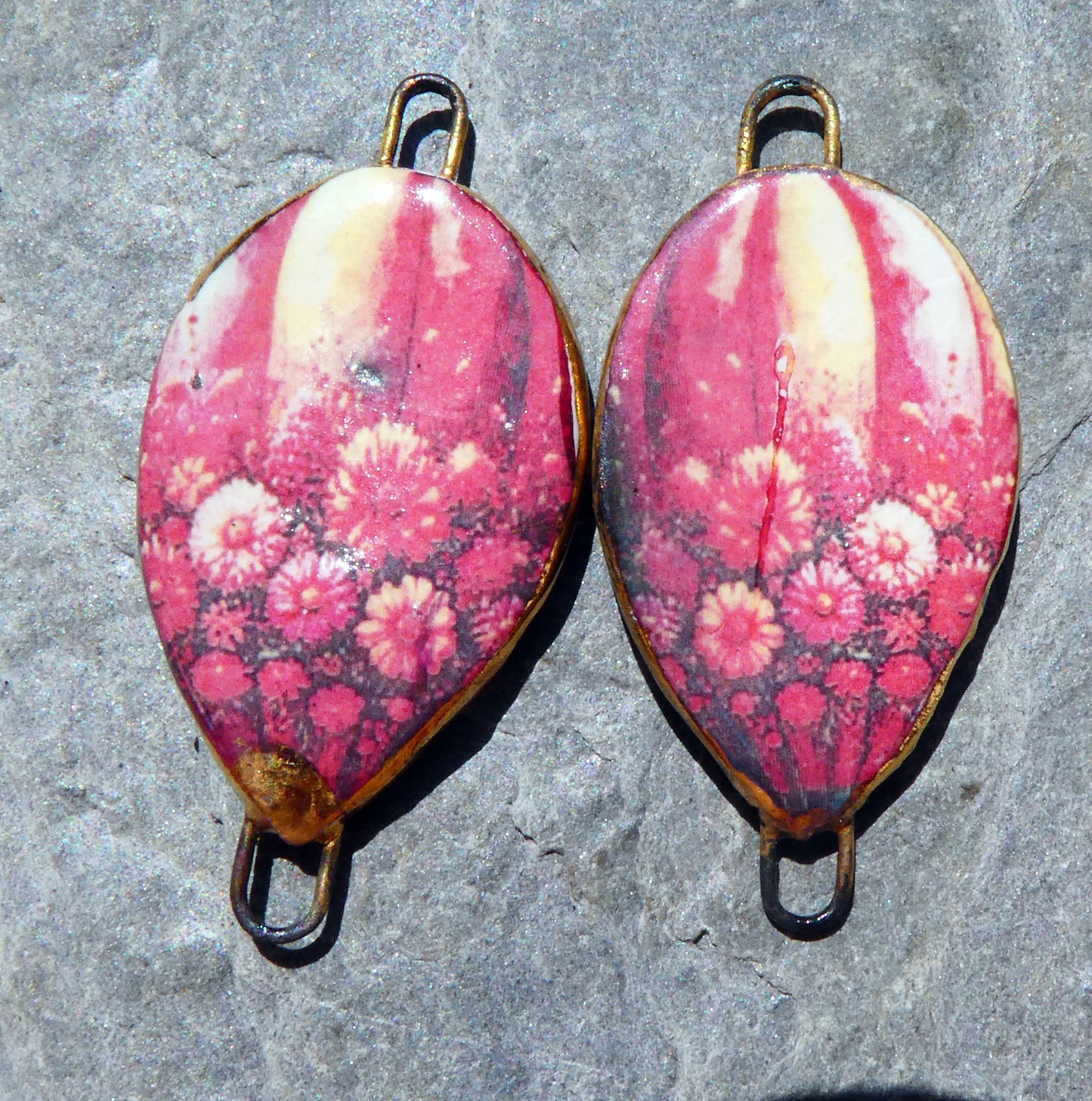 Ceramic Vintage Hot Air Balloon Decal Connectors #15