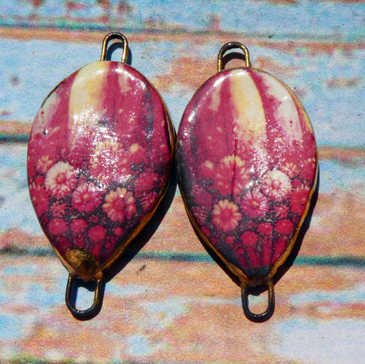 Ceramic Vintage Hot Air Balloon Decal Connectors #15
