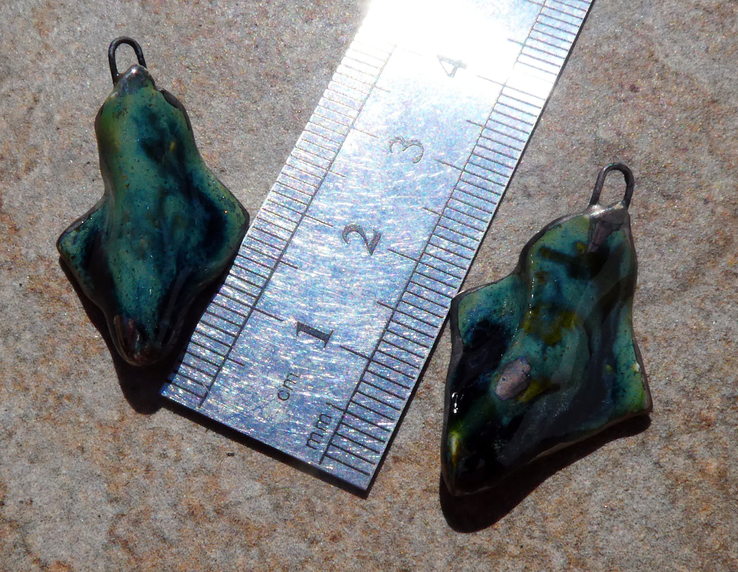 Ceramic Tatter Charms -Rockpool