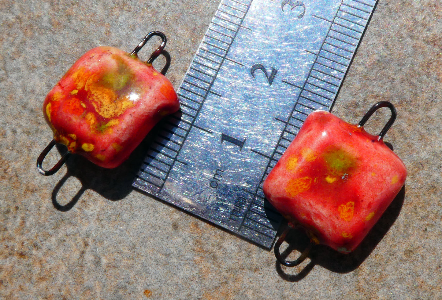 Ceramic Square Connectors-Firecracker