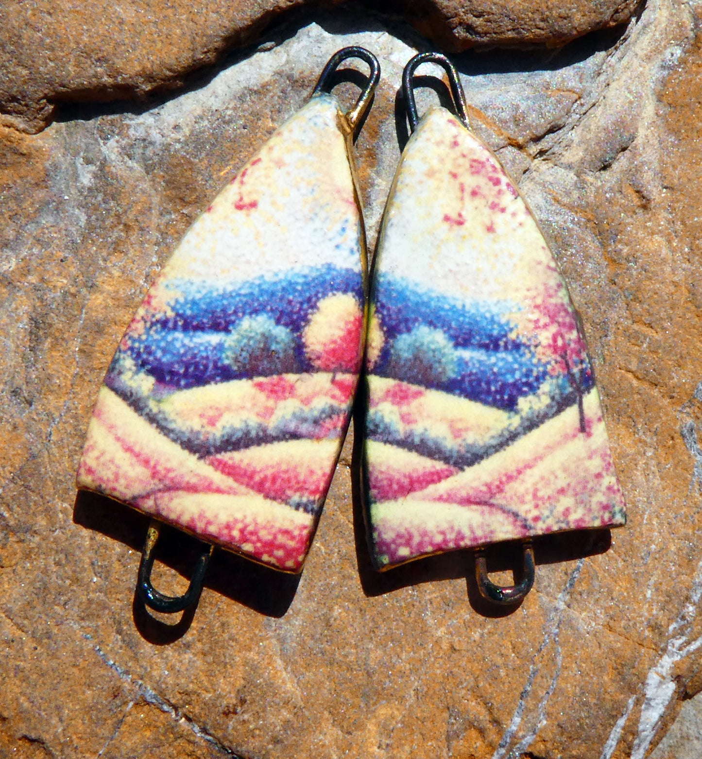 Ceramic Summer Scene Decal Arch Connectors - #4