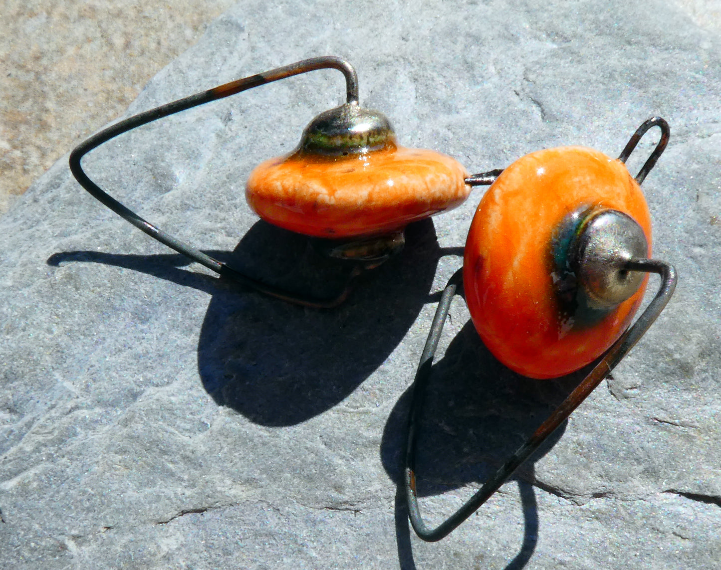 Ceramic Hoopy Disc Connectors - Wildfire