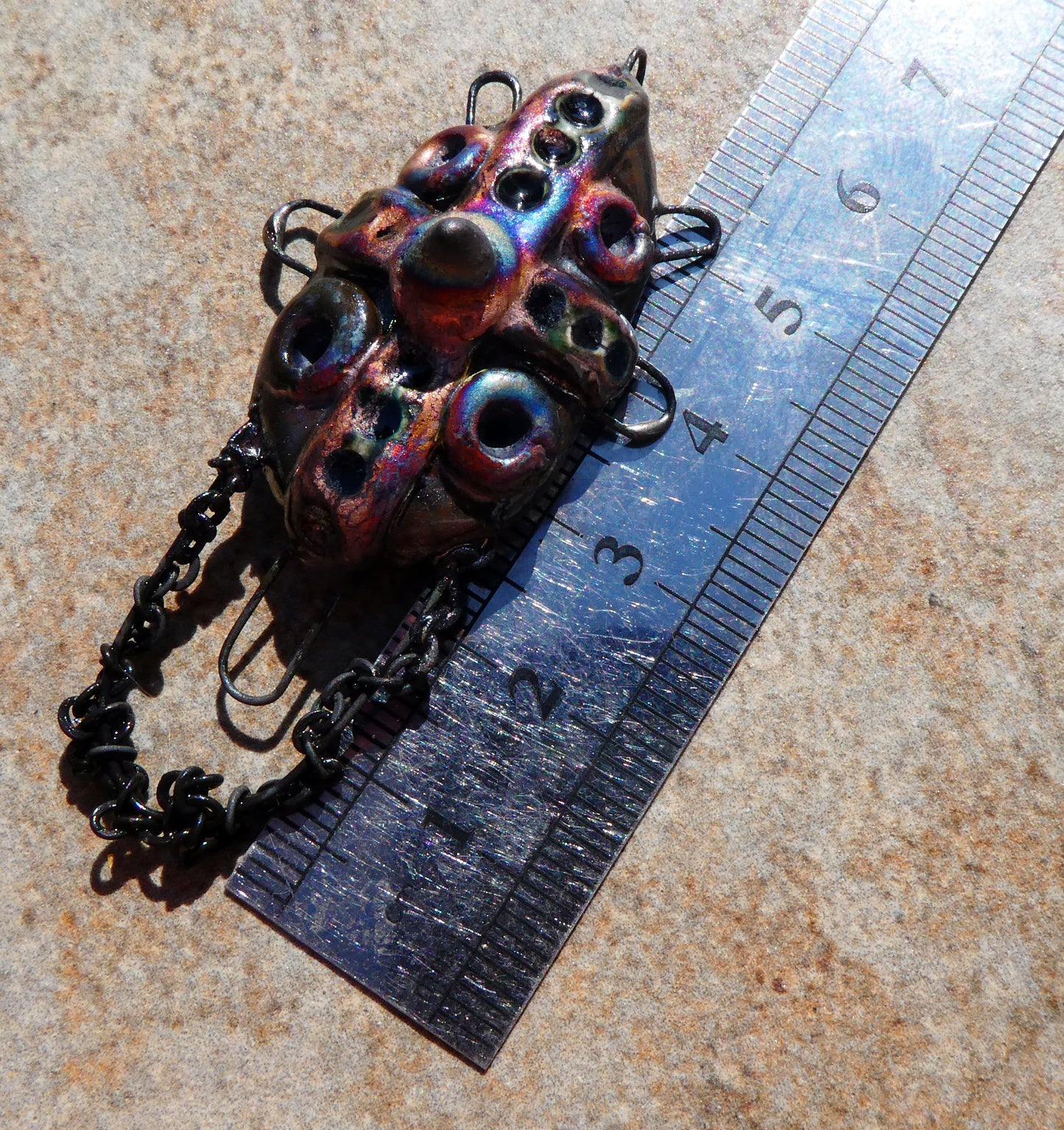 Ceramic Contraption Necklace Connector Pendant