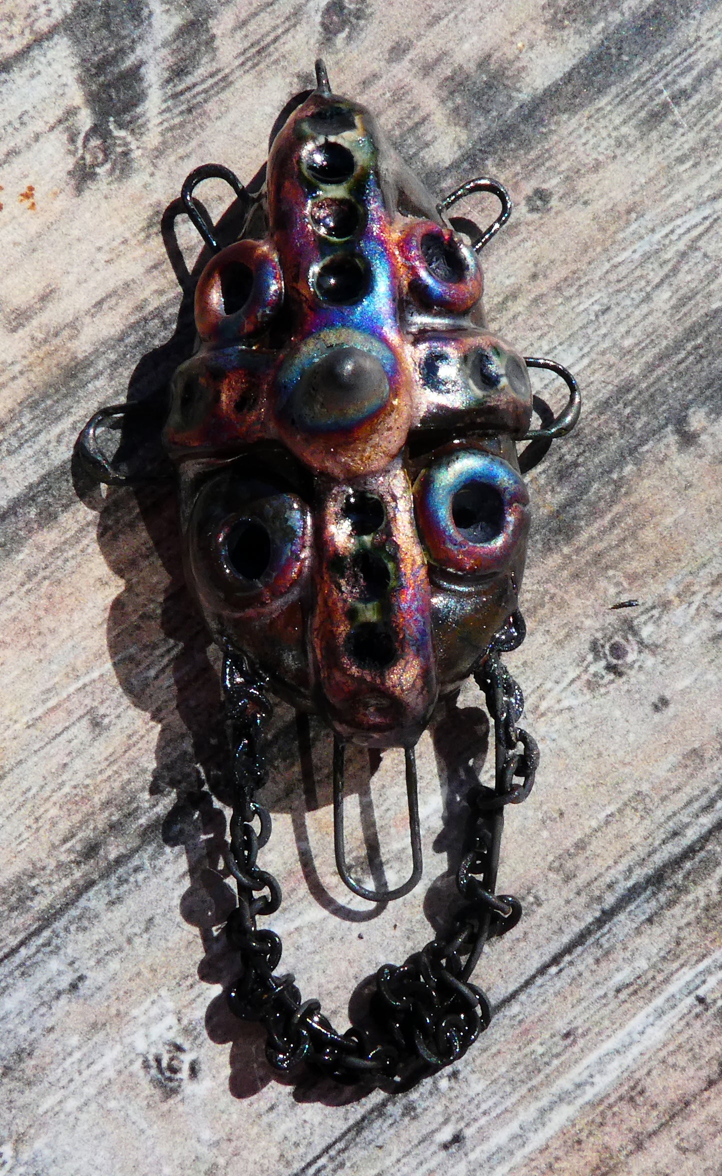 Ceramic Contraption Necklace Connector Pendant
