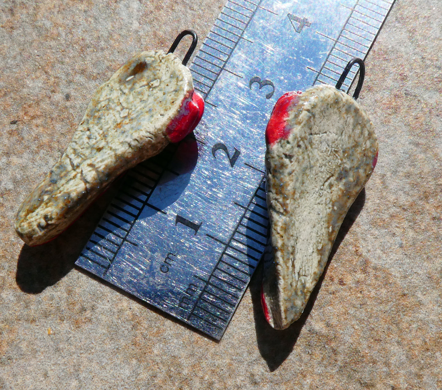 Ceramic Bandito Face Bird Charms