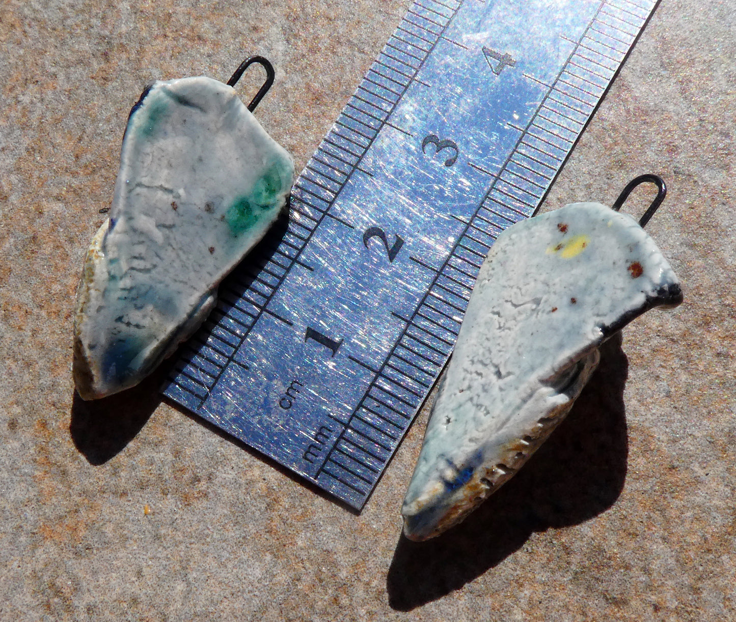 Ceramic ShoeBill Face Bird Charms
