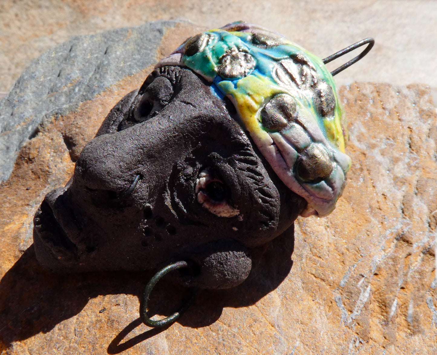 Ceramic Nomad Face Pendant