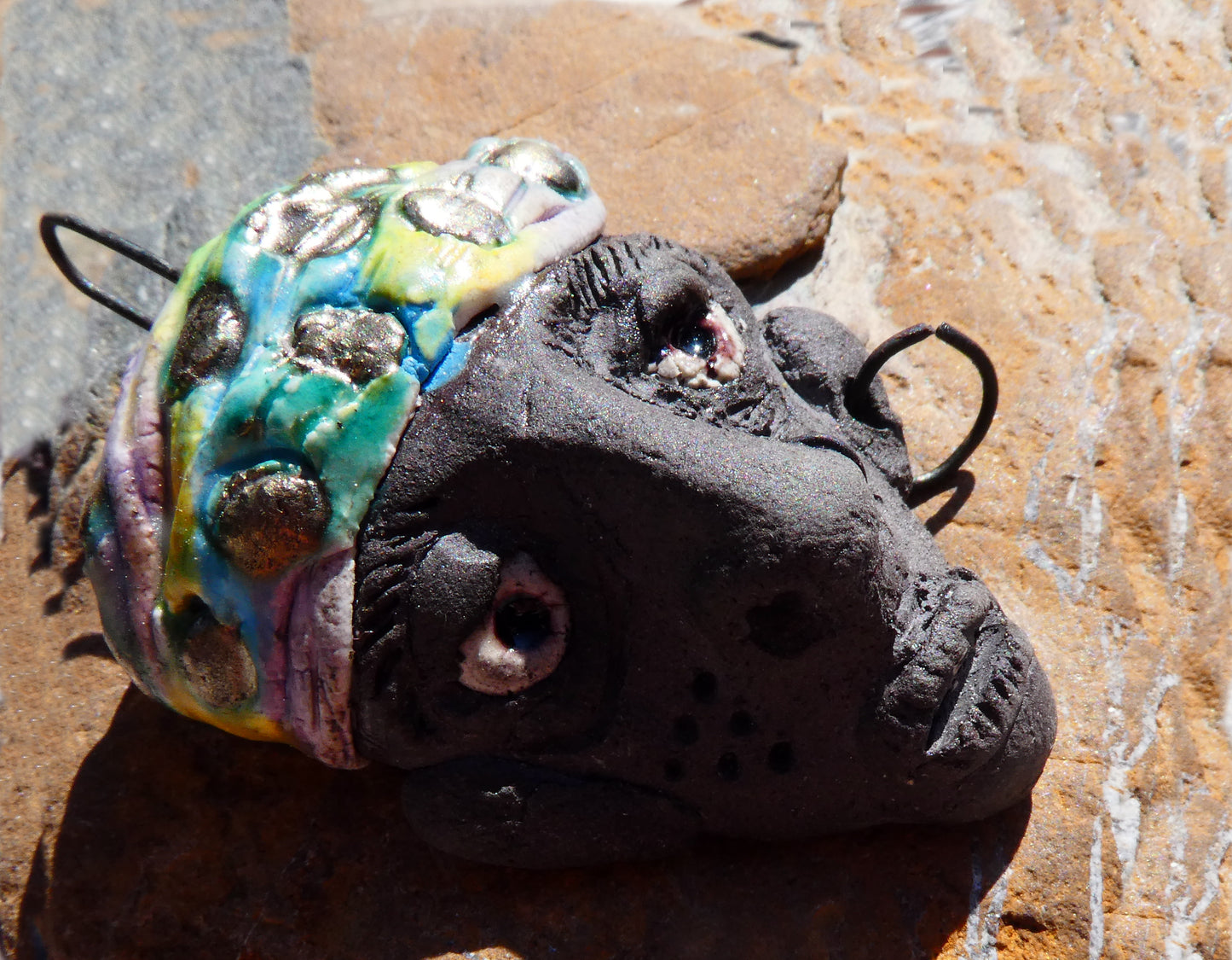 Ceramic Nomad Face Pendant