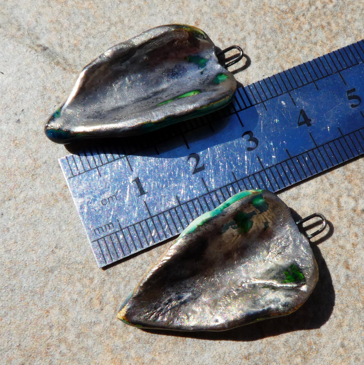Ceramic Super Slim Autumn Leaf Charms #9