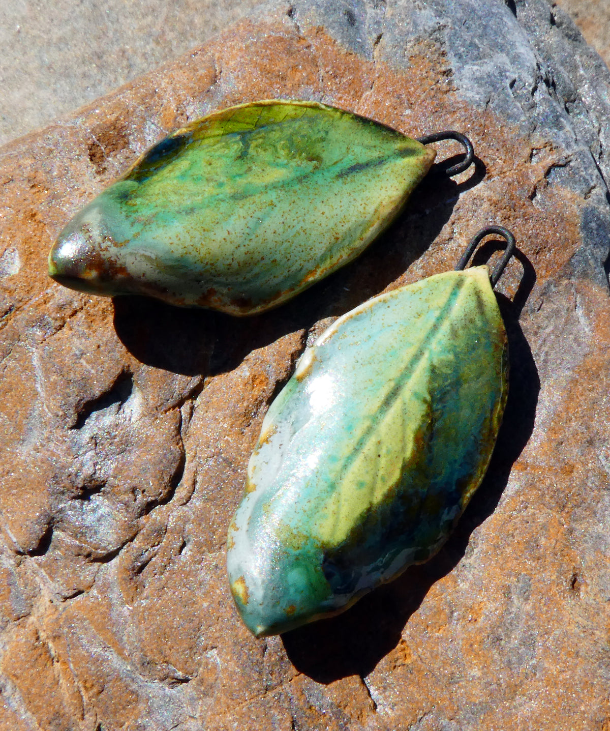 Ceramic Super Slim Autumn Leaf Charms #17